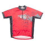 BJORKA Cycling Mens Jersey Red 1/4 Zip M