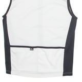 SKINFIT Cycling Mens Jersey Grey Sleeveless 1/4 Zip L