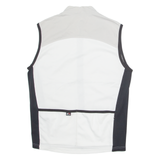 SKINFIT Cycling Mens Jersey Grey Sleeveless 1/4 Zip L
