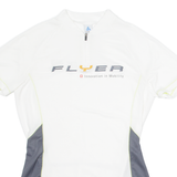 ODLO Cycling Womens Jersey White 1/4 Zip M