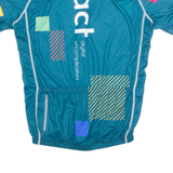 MAISCH Cycling Mens Jersey Blue 1/4 Zip L