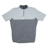 DECATHLON CREATION B'Twin Cycling Mens Jersey Grey 1/4 Zip XL