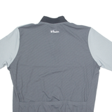 DECATHLON CREATION B'Twin Cycling Mens Jersey Grey 1/4 Zip XL