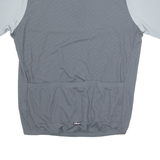 DECATHLON CREATION B'Twin Cycling Mens Jersey Grey 1/4 Zip XL