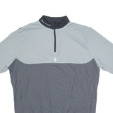 DECATHLON CREATION B'Twin Cycling Mens Jersey Grey 1/4 Zip XL