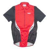SAUCONY Cycling Mens Jersey Red 1/2 Zip S