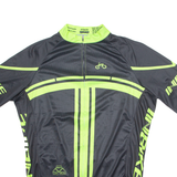 INBIKE Cycling Mens Jersey Black 1/4 Zip 2XL