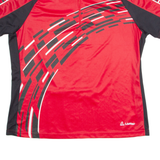 LOFFLER Cycling Womens Jersey Red 1/4 Zip XL