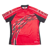 LOFFLER Cycling Womens Jersey Red 1/4 Zip XL
