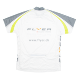 CUORE Cycling Mens Jersey White 1/4 Zip L