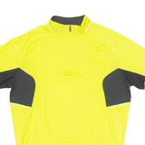 VAUDE Cycling Mens Jersey Yellow 1/4 Zip M