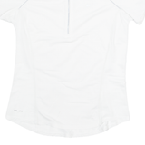NIKE Cycling Womens Jersey White 1/4 Zip S