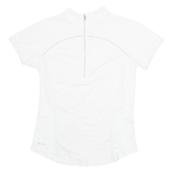 NIKE Cycling Womens Jersey White 1/4 Zip S