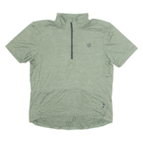 DARE2B Cycling Mens Jersey Green 1/4 Zip XL