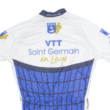 DIFFU SPORT Cycling Mens Jersey White 1/4 Zip M