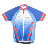 BIKE HOLIDAY Cycling Mens Jersey Blue 1/4 Zip S