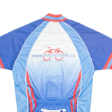 BIKE HOLIDAY Cycling Mens Jersey Blue 1/4 Zip S