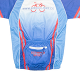 BIKE HOLIDAY Cycling Mens Jersey Blue 1/4 Zip S