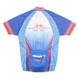 BIKE HOLIDAY Cycling Mens Jersey Blue 1/4 Zip S