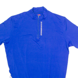 CROSSWAVE Cycling Mens Jersey Blue 1/4 Zip XL