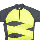 BRUNEX Cycling Mens Jersey Yellow 1/4 Zip M