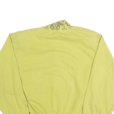 Mens Sweatshirt Green High Neck 90s S