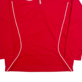 UMBRO Mens Sweatshirt Red 1/4 Zip 90s 2XL