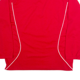 UMBRO Mens Sweatshirt Red 1/4 Zip 90s 2XL