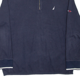 NAUTICA Mens Sweatshirt Blue 1/4 Zip XL
