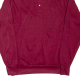 GAMEBREAKER Mens Sweatshirt Maroon Collared 90s M