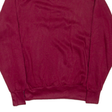 GAMEBREAKER Mens Sweatshirt Maroon Collared 90s M