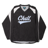 TRI-MOUNTAIN Chill Gold Training Mens Sweatshirt Black V-Neck L
