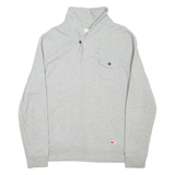 LEVI'S Mens Sweatshirt Grey Collared L