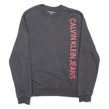 CALVIN KLEIN JEANS Mens Sweatshirt Grey S