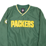 NFL Green Bay Packers Training Mens Sweatshirt Green V-Neck USA 2XL