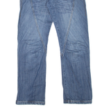 MFL Womens Jeans Blue Relaxed Straight Stone Wash W32 L32