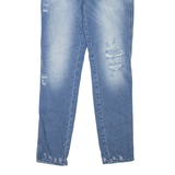 DIESEL Bathilda Distressed Womens Jeans Blue Slim Skinny Stone Wash W28 L30
