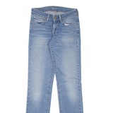 LEVI'S Modern Rise Womens Jeans Blue Regular Straight Stone Wash W24 L32