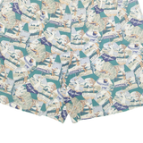 CHARTER CLUB Mens Casual Shorts Green Crazy Pattern S W30