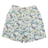 CHARTER CLUB Mens Casual Shorts Green Crazy Pattern S W30