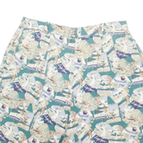 CHARTER CLUB Mens Casual Shorts Green Crazy Pattern S W30