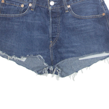 LEVI'S Cut Off 527 Womens Denim Shorts Blue Slim M W29