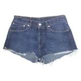LEVI'S Cut Off 527 Womens Denim Shorts Blue Slim M W29