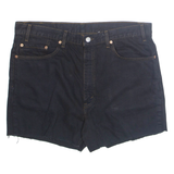 LEVI'S Womens Denim Shorts Black XL W36