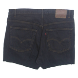 LEVI'S Womens Denim Shorts Black XL W36