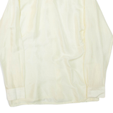 AXOTICS Mens Plain Shirt Yellow Long Sleeve L