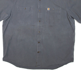 CARHARTT Mens Plain Shirt Grey 2XL