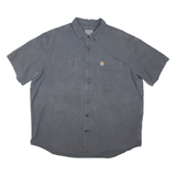 CARHARTT Mens Plain Shirt Grey 2XL