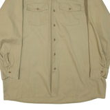 DICKIES Mens Plain Shirt Beige 3/4 Sleeve XL