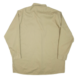 DICKIES Mens Plain Shirt Beige 3/4 Sleeve XL